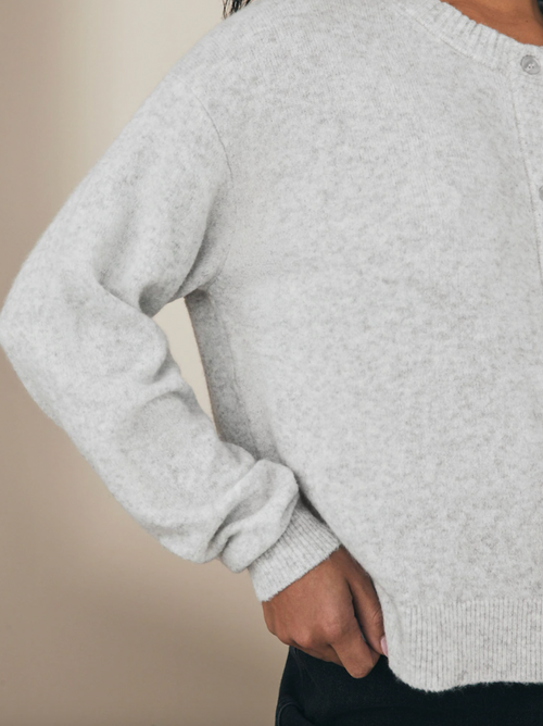 Damsville Cardigan Heather Grey