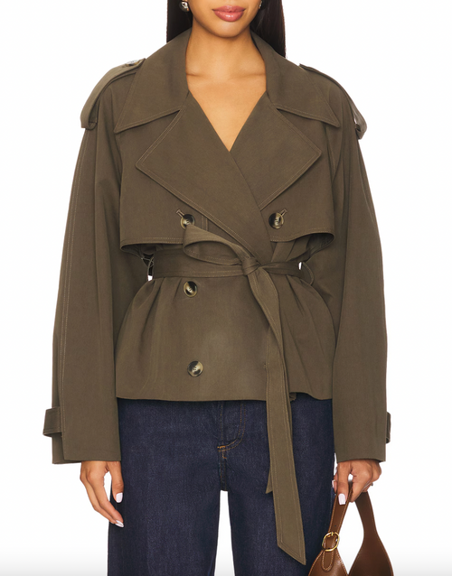 Eleanor Cropped Trench Coat