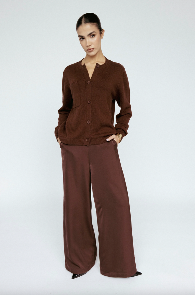 Satin Wide Leg Pant