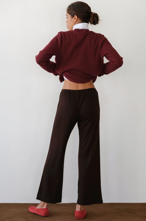 The Baby Rib Scallop Pant