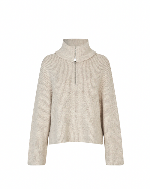 Gerda Knit Zip Collar