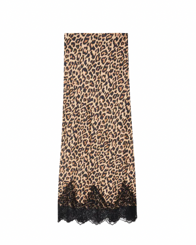 Leopard Lace Maeva Midi Skirt