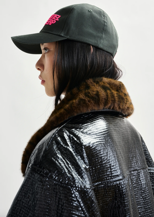 Iom Faux Fur Collar Coat