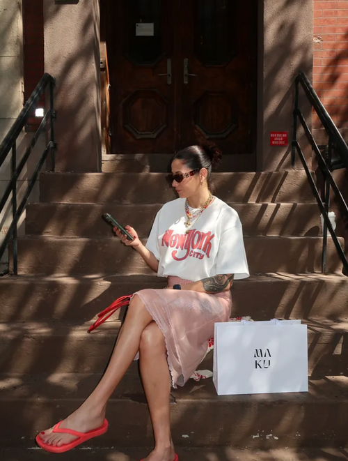 New York Crop Tee