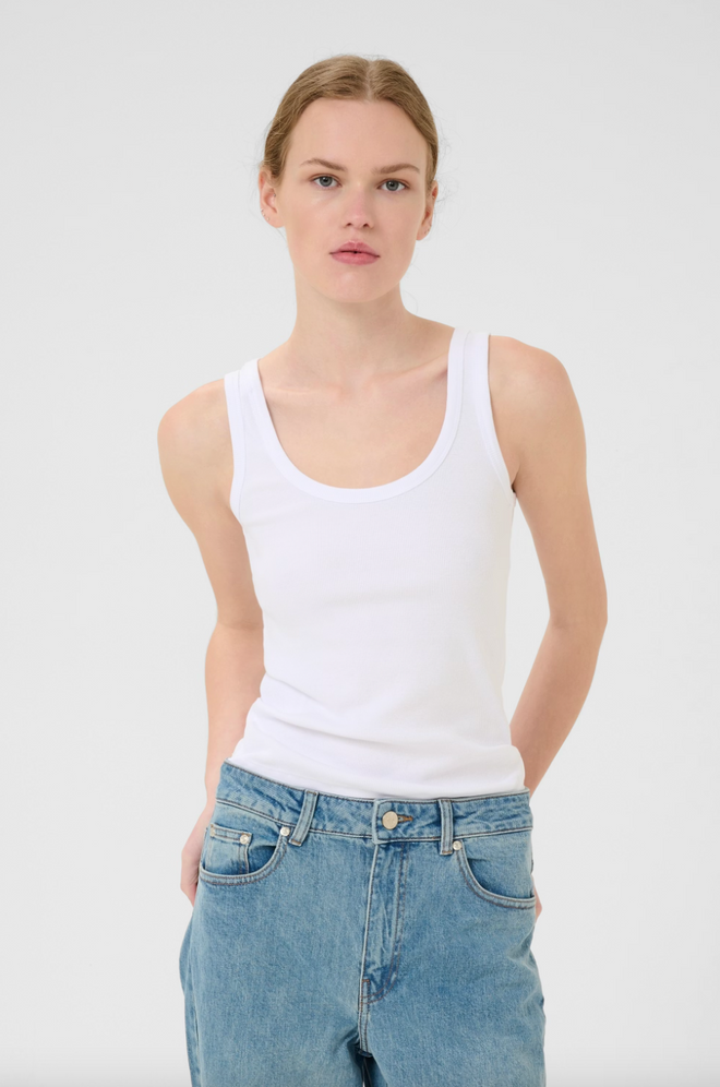 Drew Tank Top - Bright White