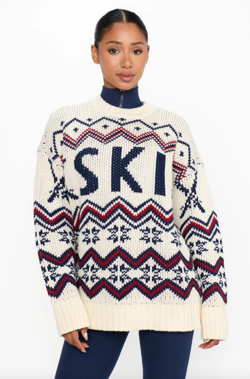 Ski in Sweater