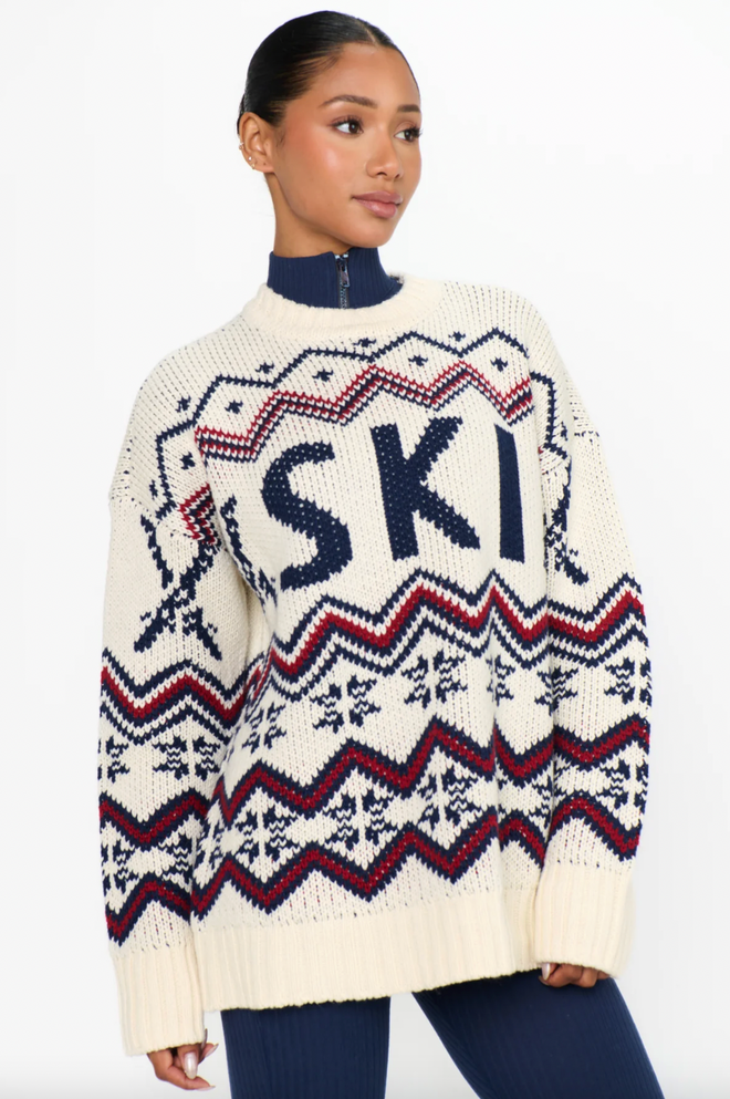 Ski in Sweater
