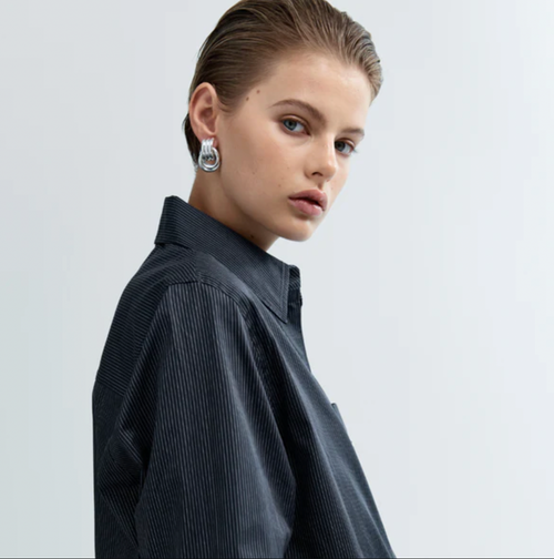 Mini Knot Silver Earrings