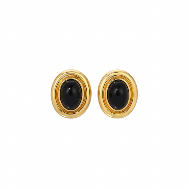 Prize Black Earrings