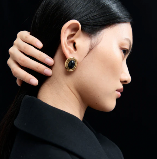 Prize Black Earrings