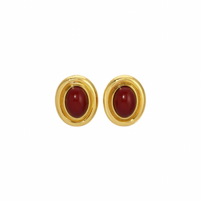 Prize Burgundy Earrings