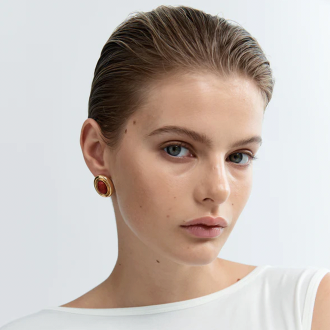 Prize Burgundy Earrings