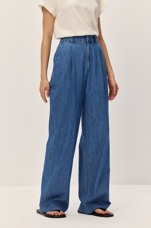 Chambray Pants