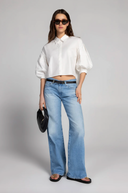 Simply Puff Sleeve Shirt - Timeless Pearl