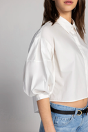 Simply Puff Sleeve Shirt - Timeless Pearl