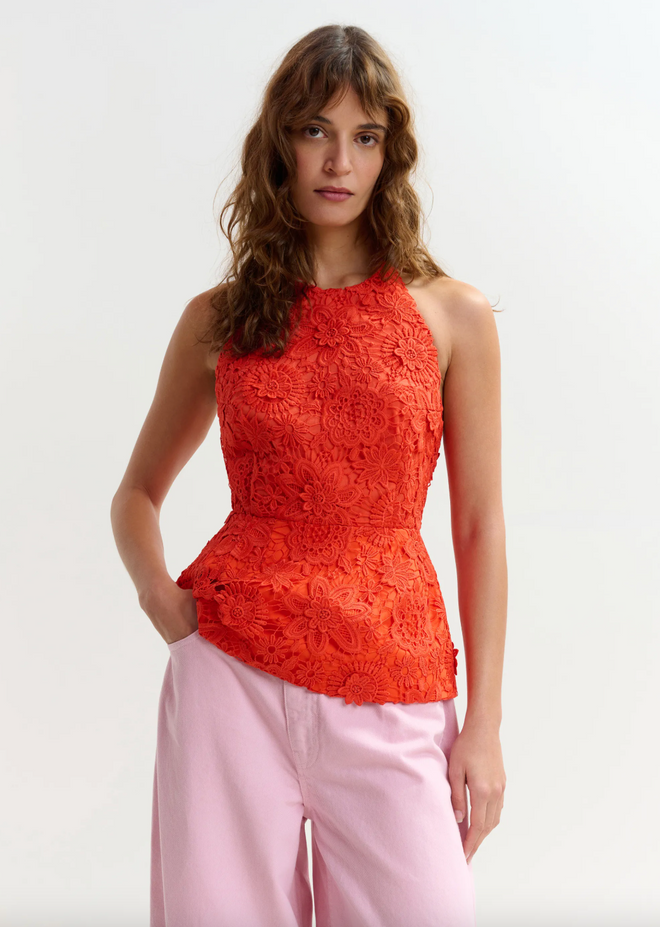 Jarot Halter Lace Top