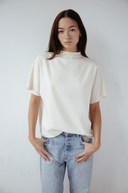 Satin Batwing Tee