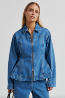 Belton Peplum Denim Jacket
