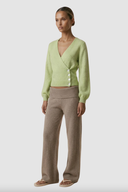 Mariya Wrap Cardigan - Tea Green