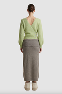 Mariya Wrap Cardigan - Tea Green