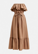 Joyce Belted Ruffle Dress