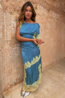 Blue and Lemon Millie Skirt