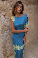 Blue and Lemon Kira Top