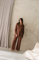 Essential Linen Pants Chocolate