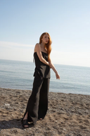 Cupro Slit Pants