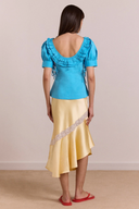 Delphia Satin Midi Skirt