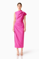 Chantal Asymmetrical Midi Dress
