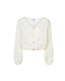 Cornelia Cropped Cardigan - White