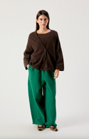 Damsville Cardigan Brown Melange