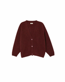 East Cardigan Burgundy Melange