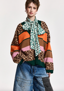 Kaudi Striped Knit Cardigan