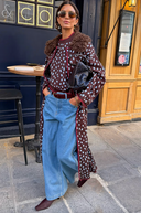 Chocolate Deer Long Cardigan