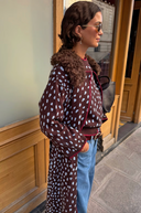 Chocolate Deer Long Cardigan
