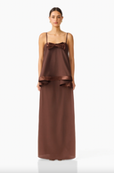 Rosera Satin Bow Maxi Dress