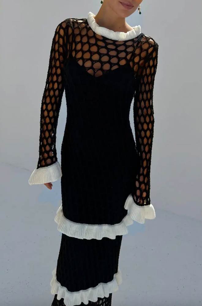Mono Crochet Chloe Dress