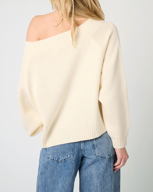 Off Shoulder Sweater Ivory