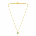 Pear Drop Pendant Necklace - Turquoise