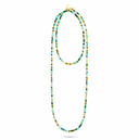 Long Beaded Necklace - Turquoise