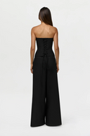 Bi Stretch Suiting Pleated Wide Leg Pant