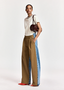 Krisp Fabric Mix Jeans