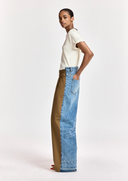 Krisp Fabric Mix Jeans