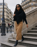 Cashmere Blend Fringe Shawl