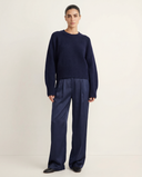 Relaxed Half Ribbed Sweater