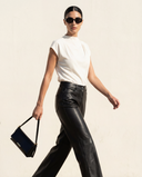 Leather Straight Pant