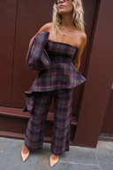 Check Eve A-Symmetric Bandeau Top