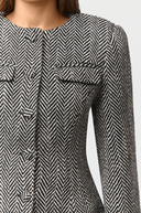 Suiting Herringbone Sculpt Blazer